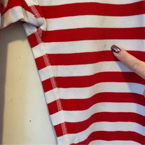 HANNA ANDERSSON Long Johns Holiday Stripe PJ Set Girl 14 (160) - Picture 12 of 12